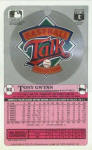 1989 Topps Baseball Talk card 62 Tony Gwynn back