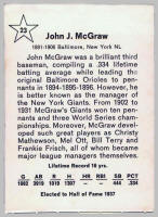 1961 Golden Press John McGraw card 23  back