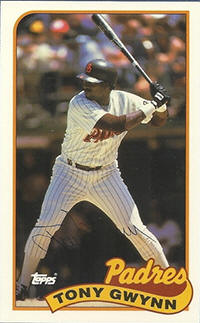 1989 Topps Baseball Talk card 62 Tony Gwynn