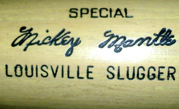 Vintage Rare LOUISVILLE SLUGGER 125 Powerized Baseball Bat MICKEY MANTLE  36"