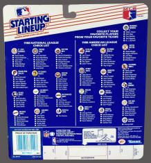 1988 Starting Lineup Slu Checklist