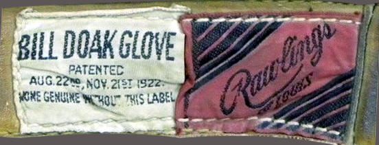 Bill Doak Rawlings Glove Patches 