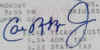 Cal Ripken Jr. Autograph sample