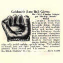 1940 Goldsmith CG Seamless Thumb Fielder's Glove