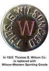 1920-1924 Wilson Glove Button
