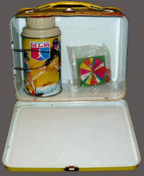 1968 MLB Luch Box inside with Thermos