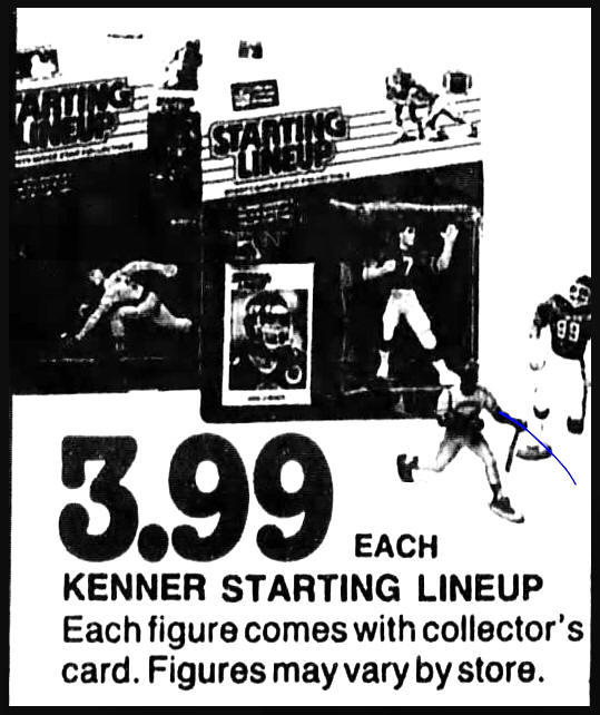 1988  JOHN KRUK Kenner Starting Lineup Card SAN DIEGO PADRES 