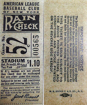 1935 Rain Check